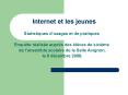 Internet et les jeunes PowerPoint PPT Presentation