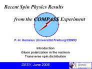 F'H' Heinsius Universitt FreiburgCERN