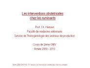 Les interventions obst