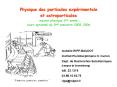 Physique des particules exp PowerPoint PPT Presentation