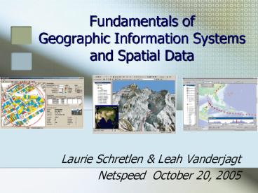 Fundamentals of Geographic Information Systems and Spatial Data ...