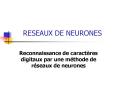 RESEAUX DE NEURONES PowerPoint PPT Presentation