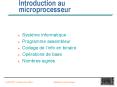 Introduction au microprocesseur PowerPoint PPT Presentation