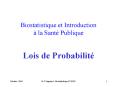 Biostatistique et Introduction la Sant Publique PowerPoint PPT Presentation