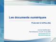 Les documents num PowerPoint PPT Presentation