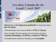 Les deux Canada du vin Lundi 2 Avril 2007 PowerPoint PPT Presentation