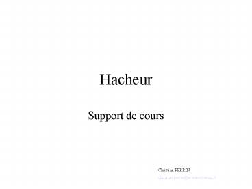 Hacheur
