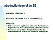 Introduction/survol du SE