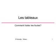 Les tableaux