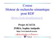 Corese Moteur de recherche s