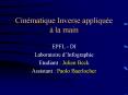 Cinmatique Inverse applique la main PowerPoint PPT Presentation