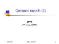 Quelques rappels 2 PowerPoint PPT Presentation