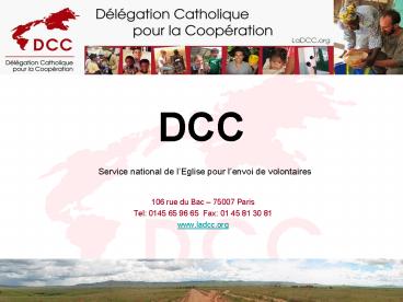 DCC Service national de lEglise pour lenvoi de volontaires