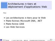 Architectures n-tiers et d