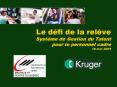 Le dfi de la relve Systme de Gestion du Talent pour le personnel cadre 18 mai 2005 PowerPoint PPT Presentation