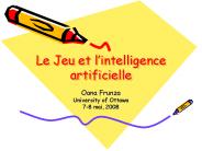 Le Jeu et lintelligence artificielle