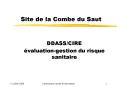 Site de la Combe du Saut PowerPoint PPT Presentation