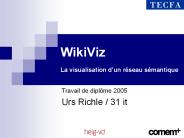 WikiViz La visualisation d