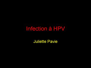 Infection HPV