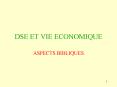 DSE ET VIE ECONOMIQUE PowerPoint PPT Presentation