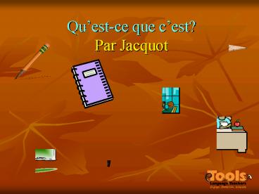 Questce que cest Par Jacquot