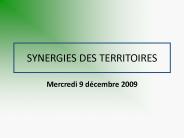 SYNERGIES DES TERRITOIRES
