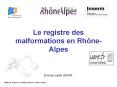 Le registre des malformations en Rh PowerPoint PPT Presentation