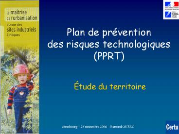 Plan de prvention des risques technologiques PPRT