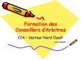 Formation des Conseillers d PowerPoint PPT Presentation