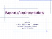 Rapport d