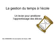 La gestion du temps 