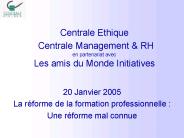 Centrale Ethique Centrale Management