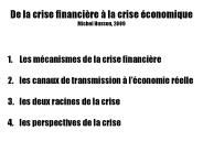 De la crise financi