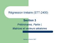 Rgression linaire STT2400