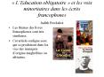 LEducation obligatoire et les voix minoritaires dans les crits francophones Judith Preckshot PowerPoint PPT Presentation