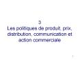 3 Les politiques de produit, prix, distribution, communication et action commerciale PowerPoint PPT Presentation