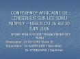 CONFERENCE AFRICAINE DE CONSENSUS SUR LES SONU NIAMEY NIGER DU 26 AU 30 JUIN 2006 PowerPoint PPT Presentation