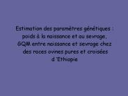Estimation des param