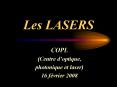 Les LASERS PowerPoint PPT Presentation