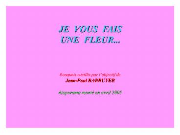 Prsentation PowerPoint