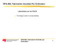 GPA664, Fabrication Assiste Par Ordinateur PowerPoint PPT Presentation
