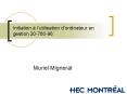 Initiation lutilisation dordinateur en gestion 2076096 PowerPoint PPT Presentation