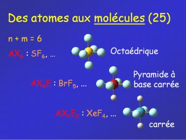 Atomistique et Liaison chimique