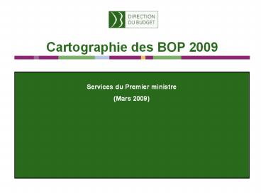 cartographie des BOP