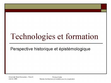 Universit Ren Descartes Paris 5