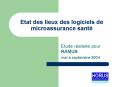 Etat des lieux des logiciels de microassurance sant PowerPoint PPT Presentation