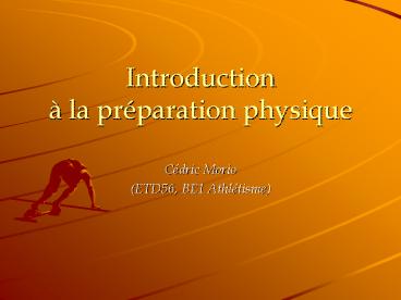 Introduction la prparation physique
