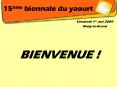 15me biennale du yaourt PowerPoint PPT Presentation