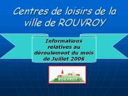 Centres de loisirs de la ville de ROUVROY