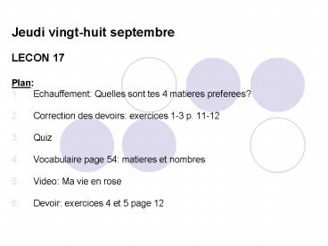 Jeudi vingthuit septembre